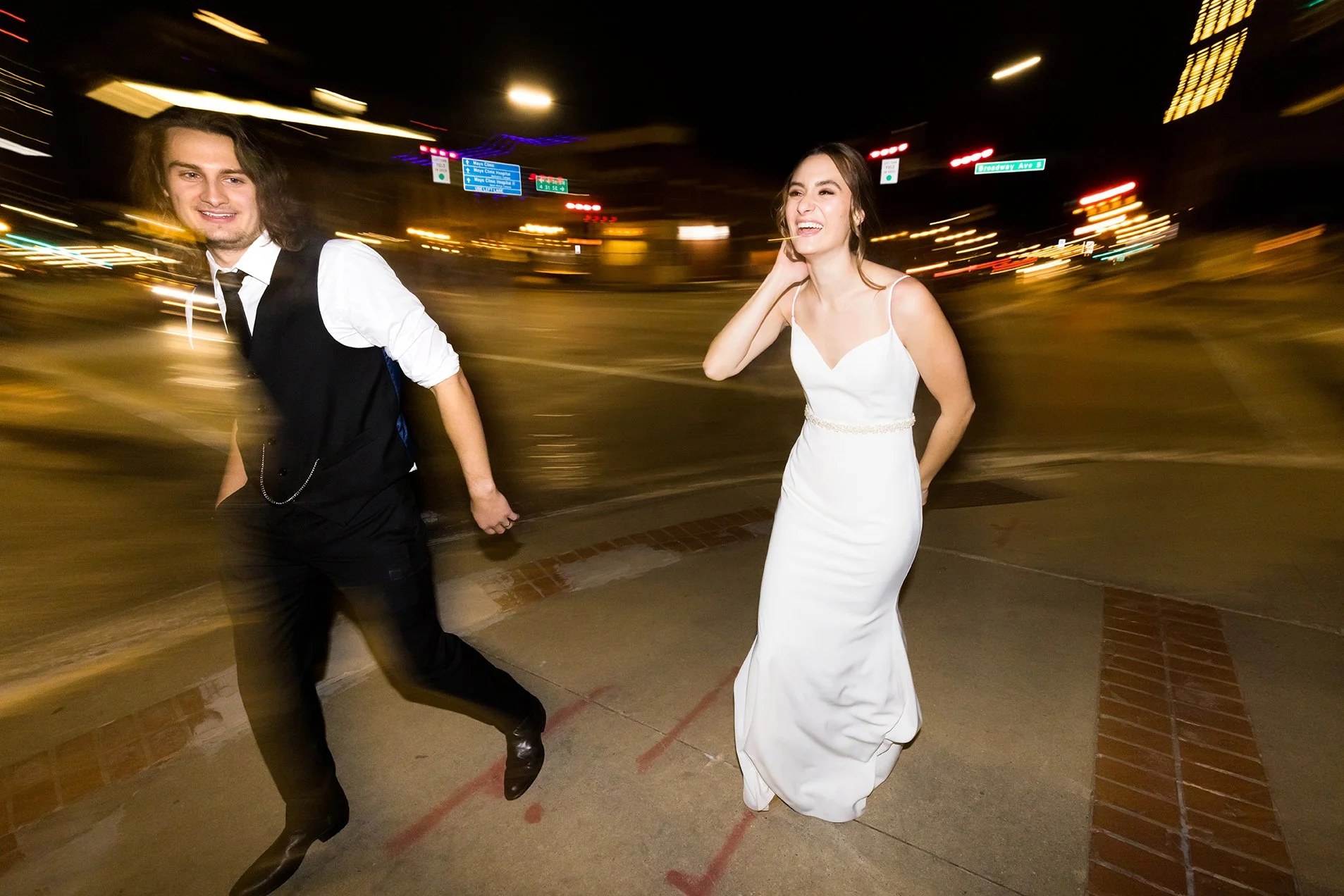 Playful engagement moment, Minneapolis