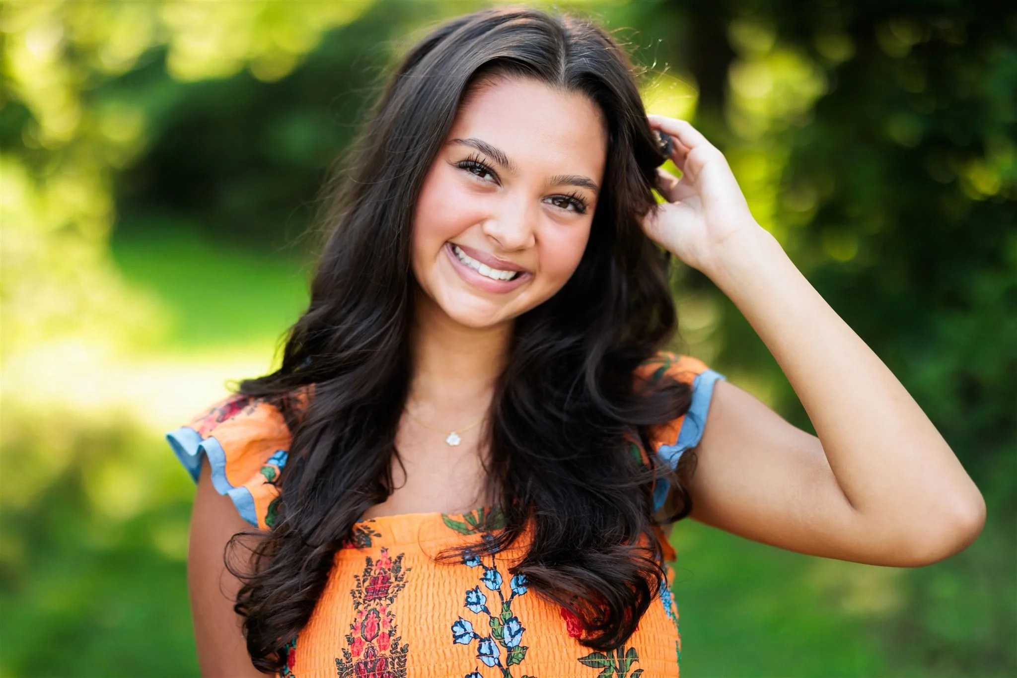 Senior portrait session, natural true-to-color tones